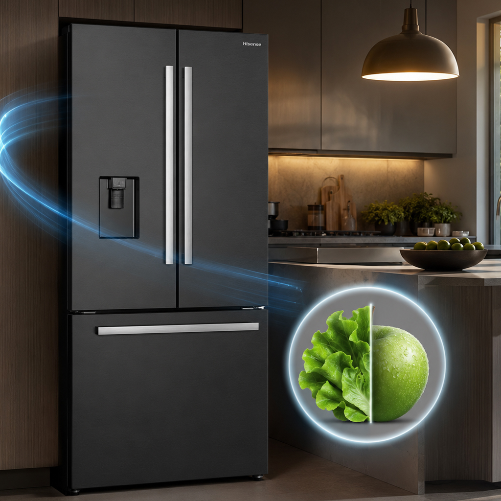 یخچال هایسنس ساید بای ساید فرنچ ۳۰ فوت مدل RF820N4WBU1