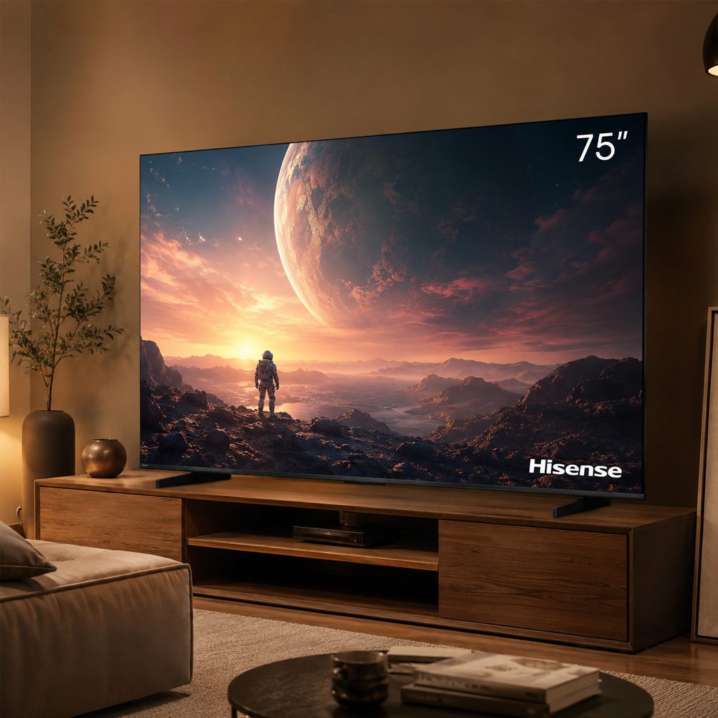صفحه نمایش ۷۵ اینچی QLED با کیفیت 4K تلویزیون هایسنس