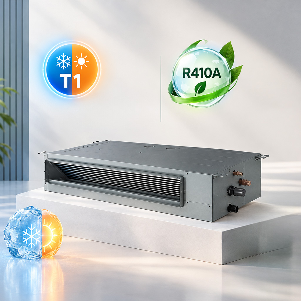 کلاس آب و هوایی T1 و گاز مبرد R410A