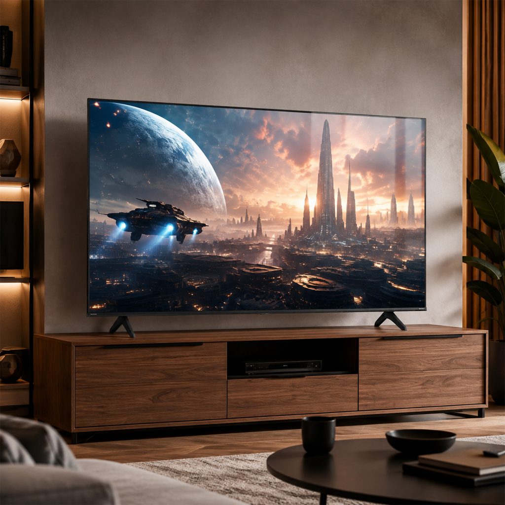 صفحه نمایش 55 اینچی با کیفیت خیره کننده تلویزیون هایسنس 55A61Q