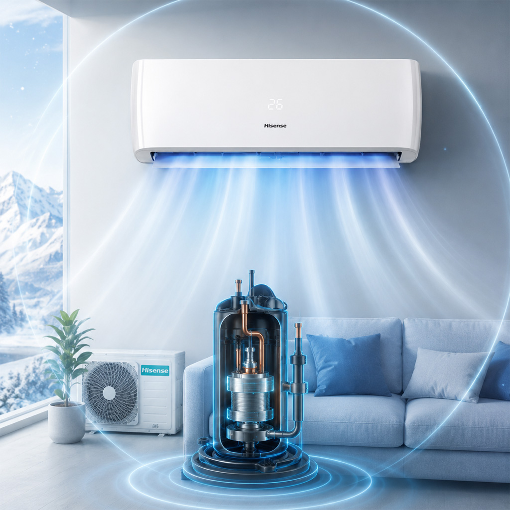 کولر گازی هایسنس اینورتر ۱۲۰۰۰ مدل AS-12UW4SYRKCA01